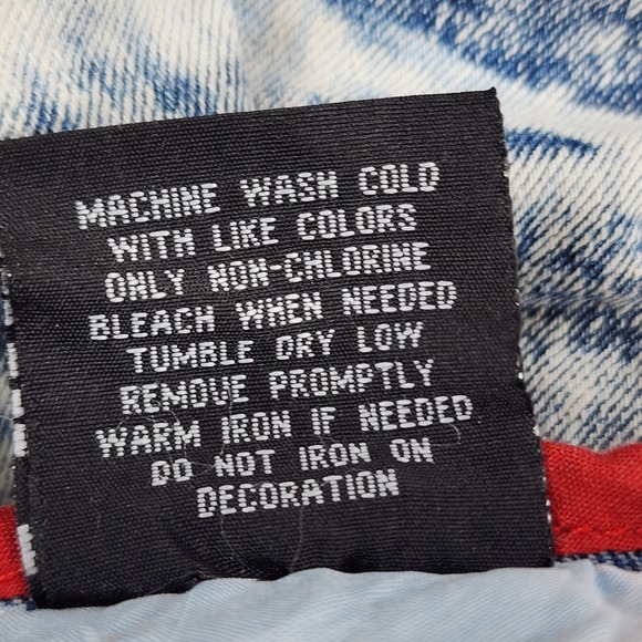 Encrypted Denim Cargo Shorts MENS SIZE 38 Blue Acid Wash Stretch - Picture 8 of 10